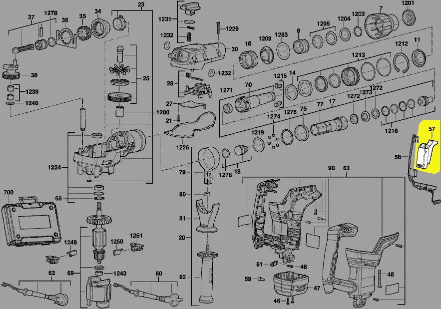 Interrupteur réf. 4931435184 AEG